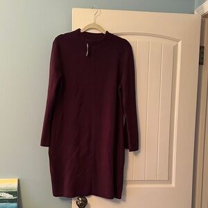Banana Republic Deep Purple Long Sleeve Dress